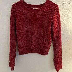 Red Cropped Sweater